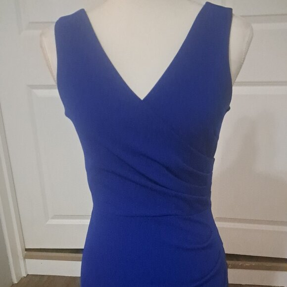 Woosea Royal Blue Sleeveless V-Neck Split Evening Long Dress Size Small NWT - Picture 4 of 10